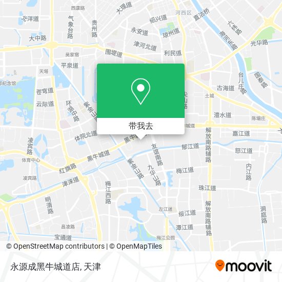 永源成黑牛城道店地图