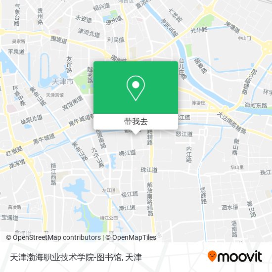 天津渤海职业技术学院-图书馆地图