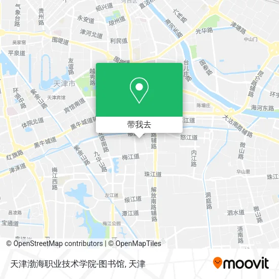 天津渤海职业技术学院-图书馆地图