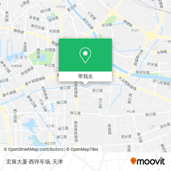 宏展大厦-西停车场地图
