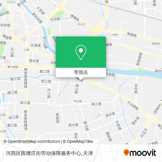 河西区陈塘庄街劳动保障服务中心地图