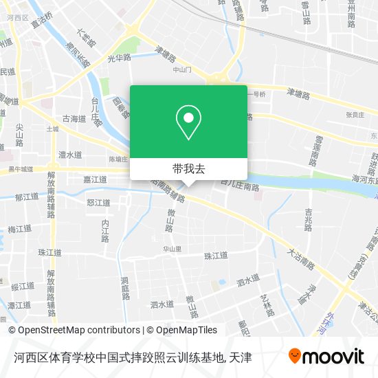 河西区体育学校中国式摔跤照云训练基地地图