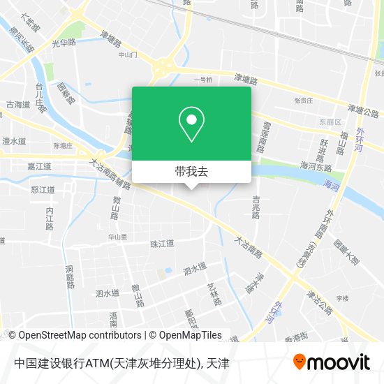 中国建设银行ATM(天津灰堆分理处)地图