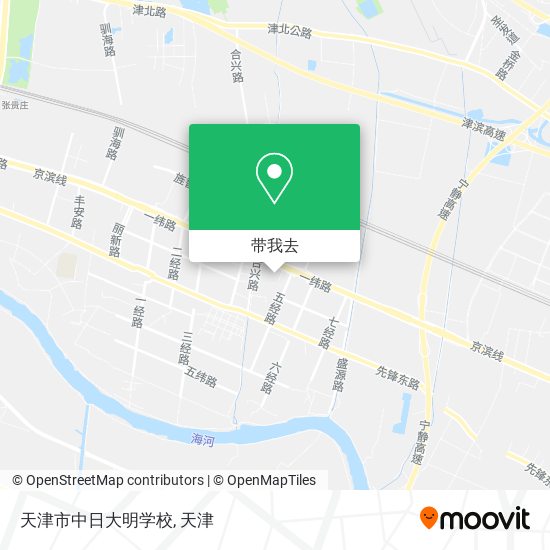 天津市中日大明学校地图