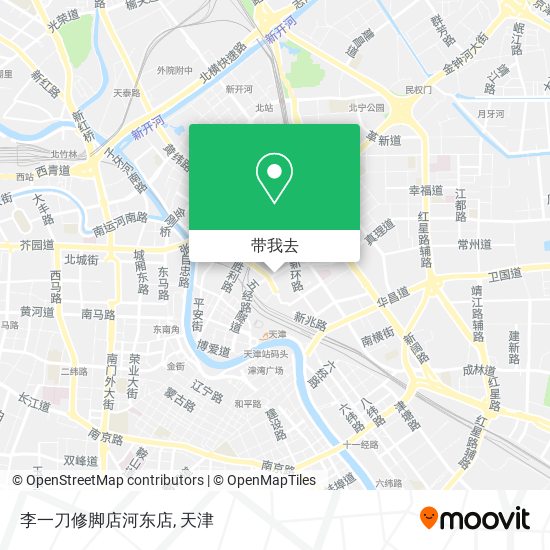 李一刀修脚店河东店地图