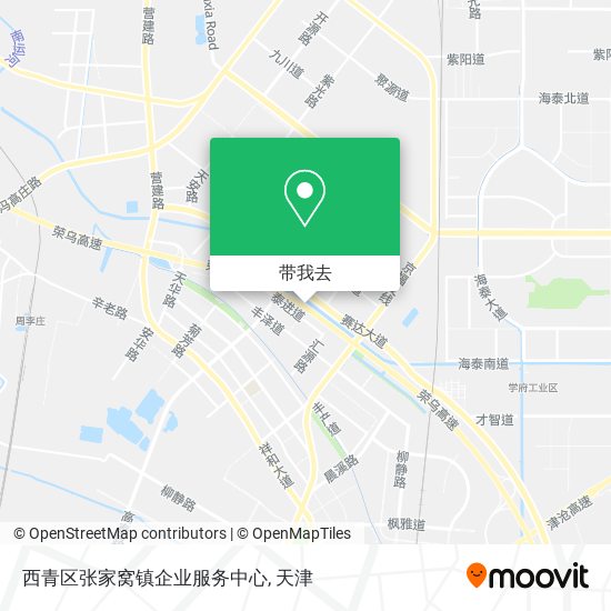 西青区张家窝镇企业服务中心地图