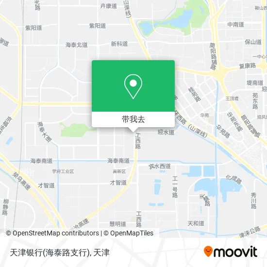 天津银行(海泰路支行)地图