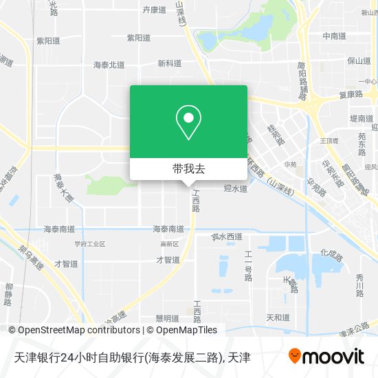 天津银行24小时自助银行(海泰发展二路)地图