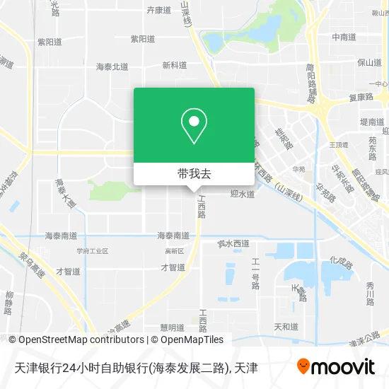天津银行24小时自助银行(海泰发展二路)地图