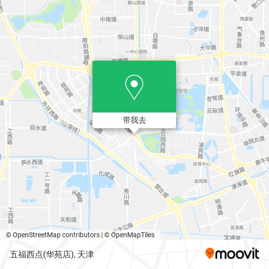 五福西点(华苑店)地图