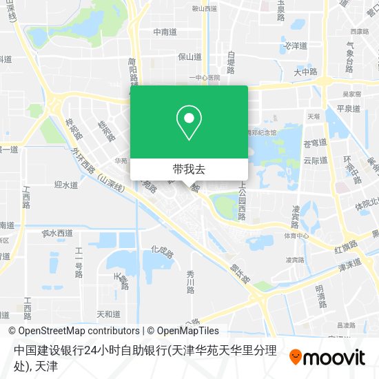 中国建设银行24小时自助银行(天津华苑天华里分理处)地图