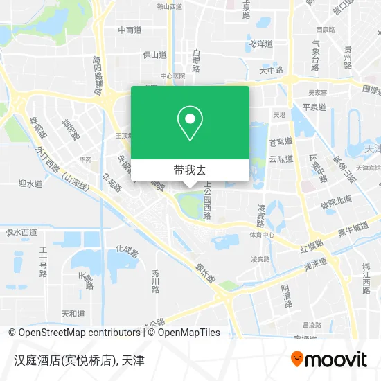 汉庭酒店(宾悦桥店)地图