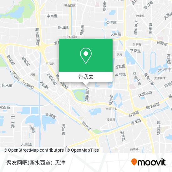 聚友网吧(宾水西道)地图