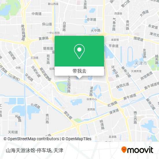 山海天游泳馆-停车场地图