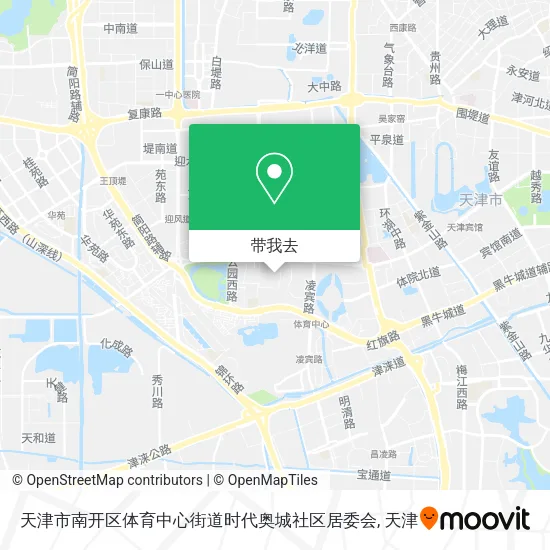 天津市南开区体育中心街道时代奥城社区居委会地图