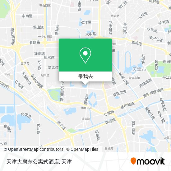 天津大房东公寓式酒店地图