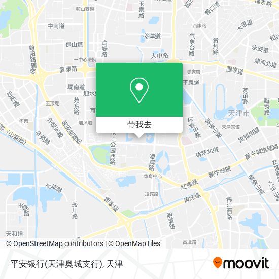 平安银行(天津奥城支行)地图