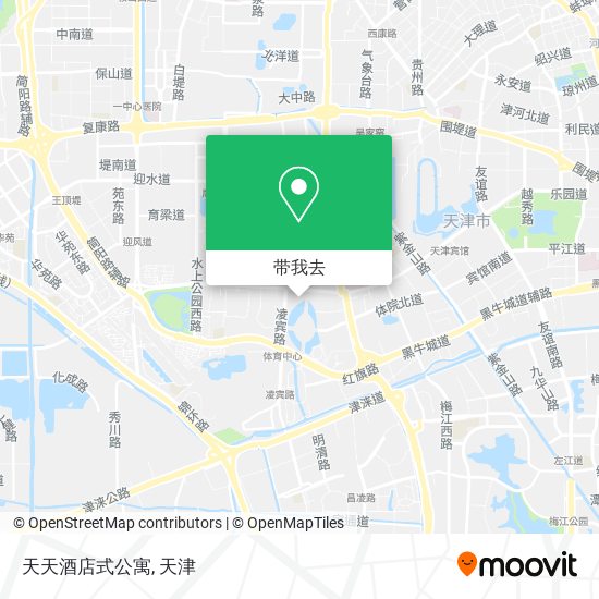 天天酒店式公寓地图