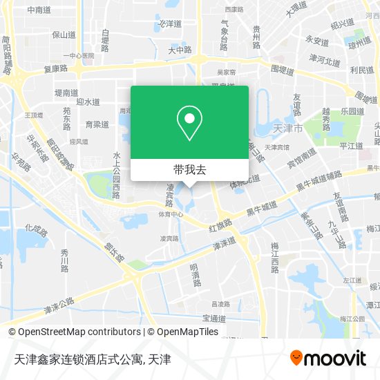 天津鑫家连锁酒店式公寓地图