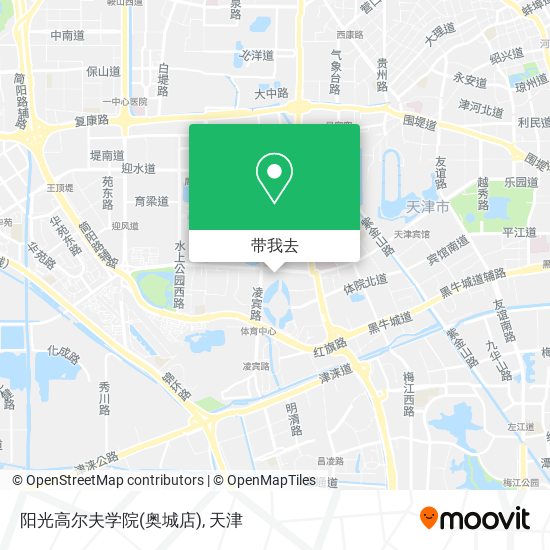 阳光高尔夫学院(奥城店)地图