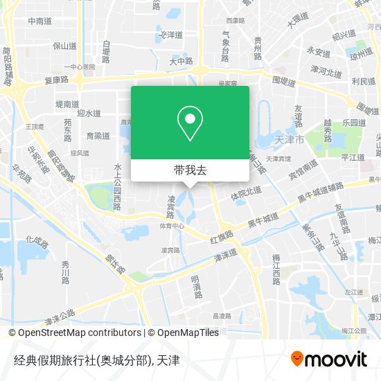 经典假期旅行社(奥城分部)地图