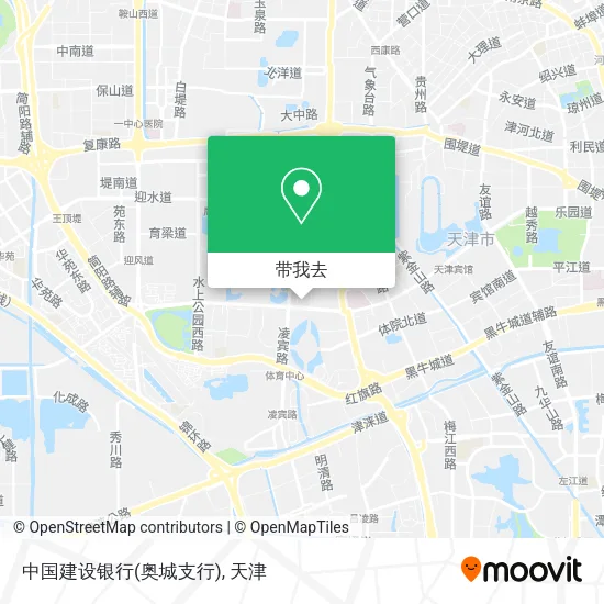 中国建设银行(奥城支行)地图