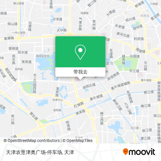 天津农垦津奥广场-停车场地图