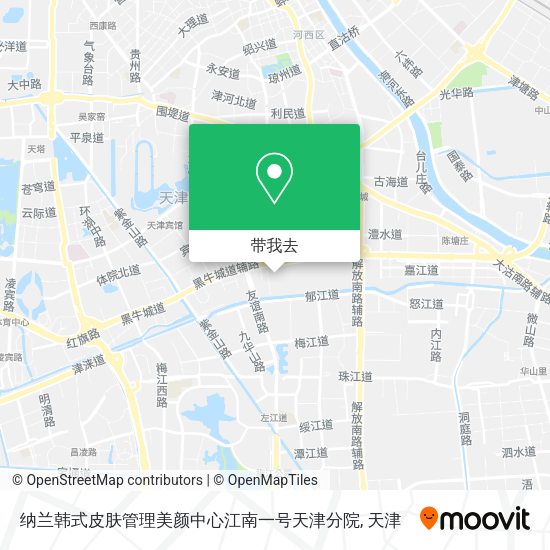 纳兰韩式皮肤管理美颜中心江南一号天津分院地图