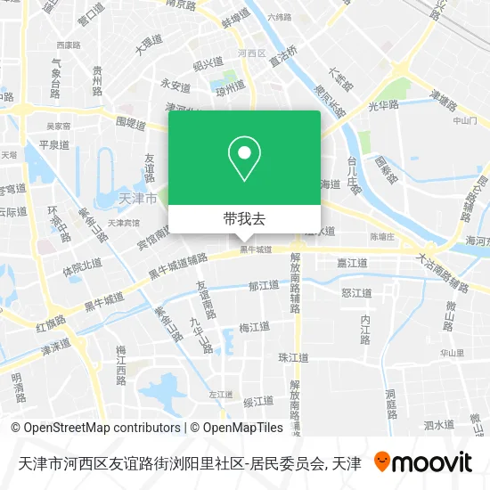 天津市河西区友谊路街浏阳里社区-居民委员会地图