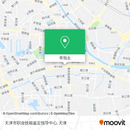 天津市职业技能鉴定指导中心地图