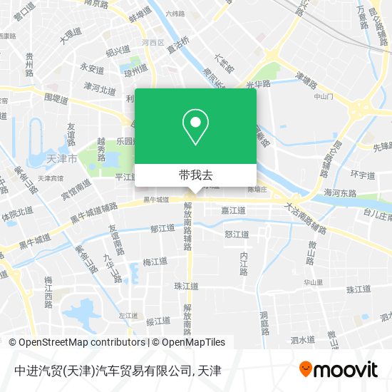 中进汽贸(天津)汽车贸易有限公司地图