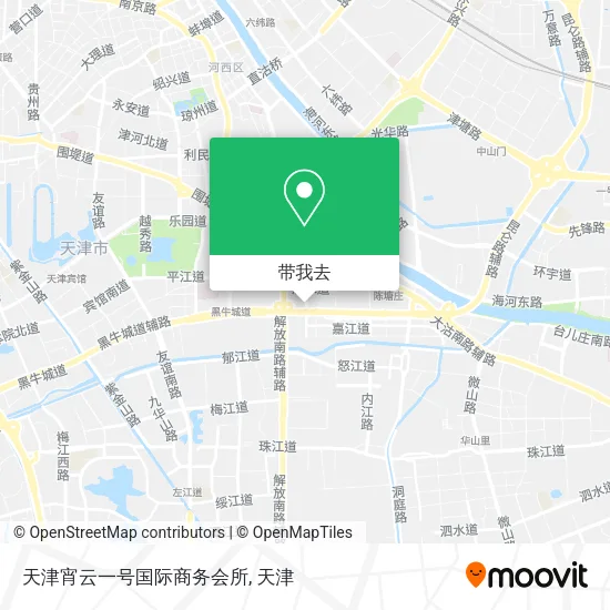 天津宵云一号国际商务会所地图