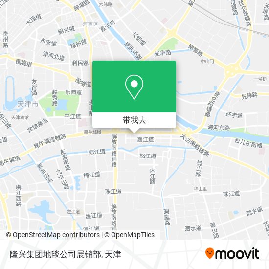隆兴集团地毯公司展销部地图