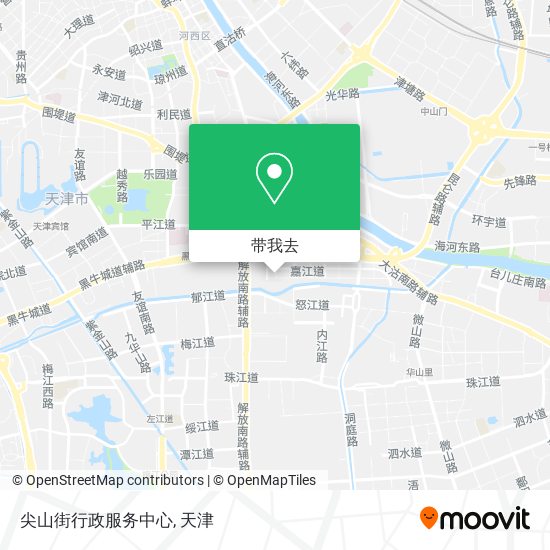 尖山街行政服务中心地图