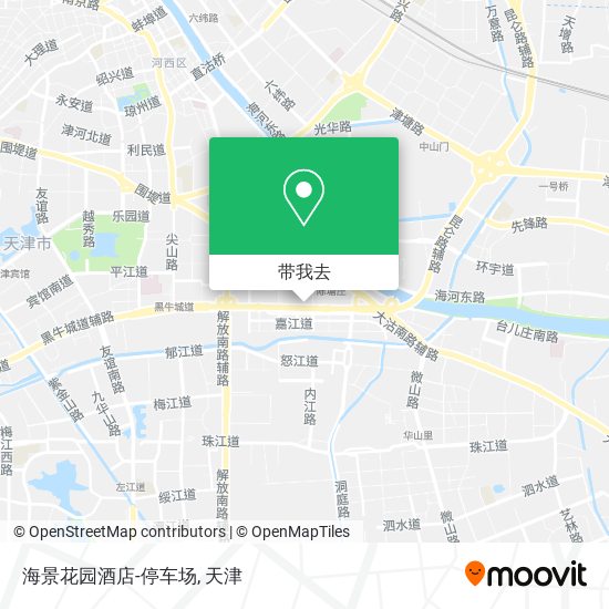 海景花园酒店-停车场地图