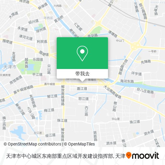 天津市中心城区东南部重点区域开发建设指挥部地图
