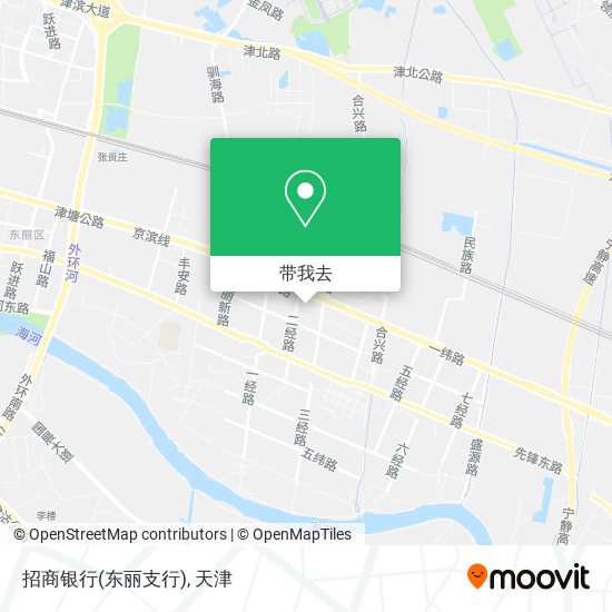 招商银行(东丽支行)地图
