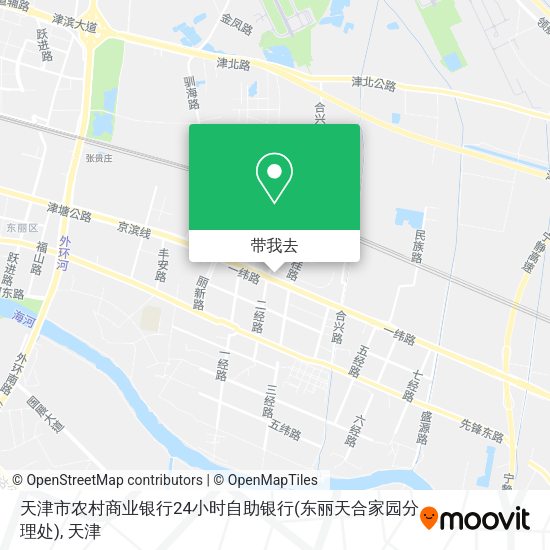 天津市农村商业银行24小时自助银行(东丽天合家园分理处)地图