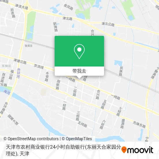 天津市农村商业银行24小时自助银行(东丽天合家园分理处)地图