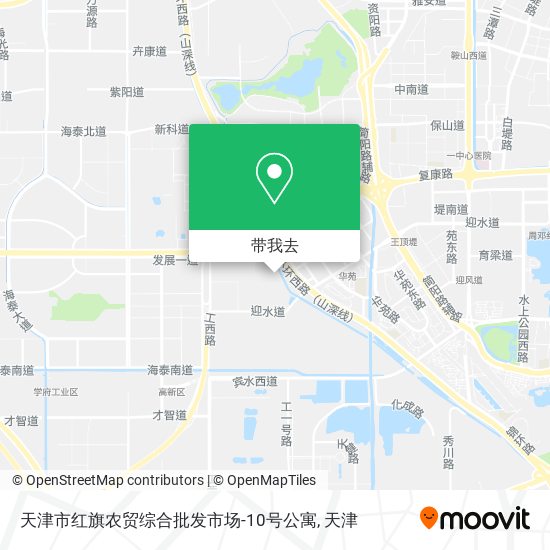天津市红旗农贸综合批发市场-10号公寓地图