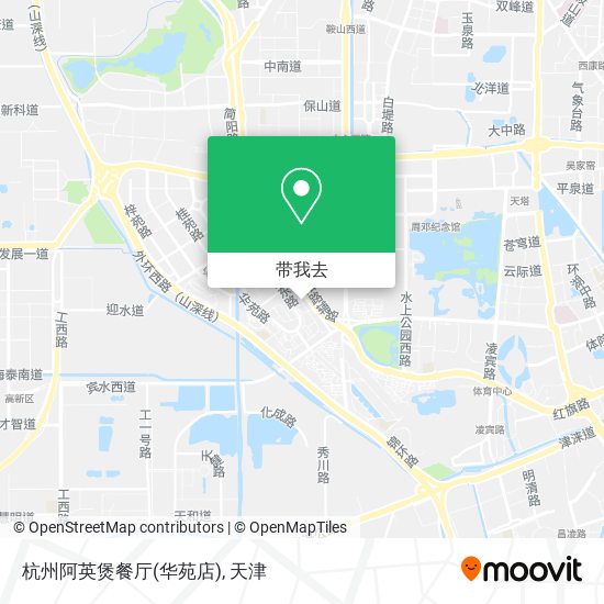 杭州阿英煲餐厅(华苑店)地图
