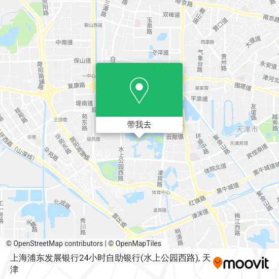 上海浦东发展银行24小时自助银行(水上公园西路)地图