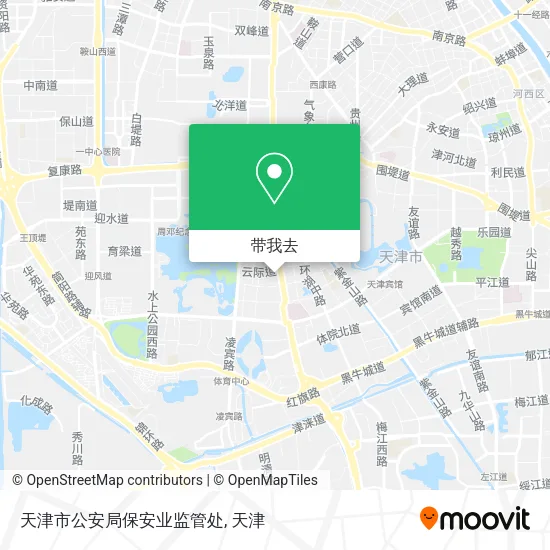 天津市公安局保安业监管处地图