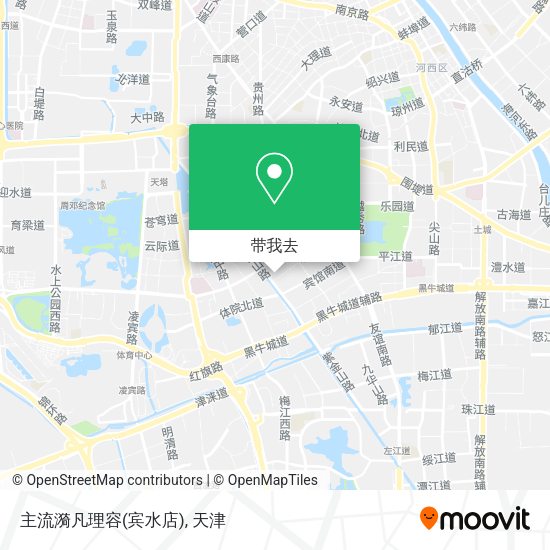 主流漪凡理容(宾水店)地图