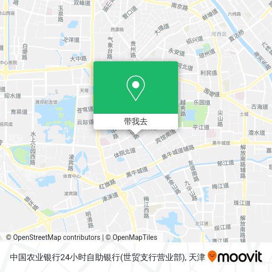 中国农业银行24小时自助银行(世贸支行营业部)地图