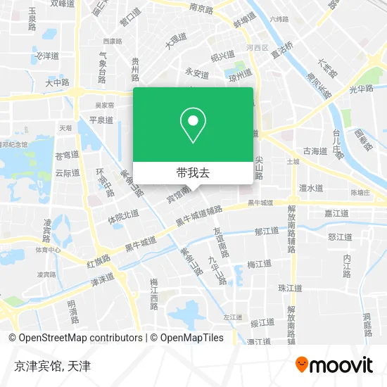 京津宾馆地图