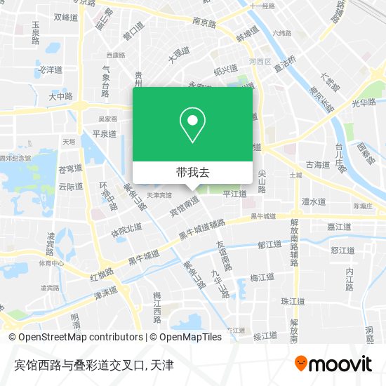 宾馆西路与叠彩道交叉口地图