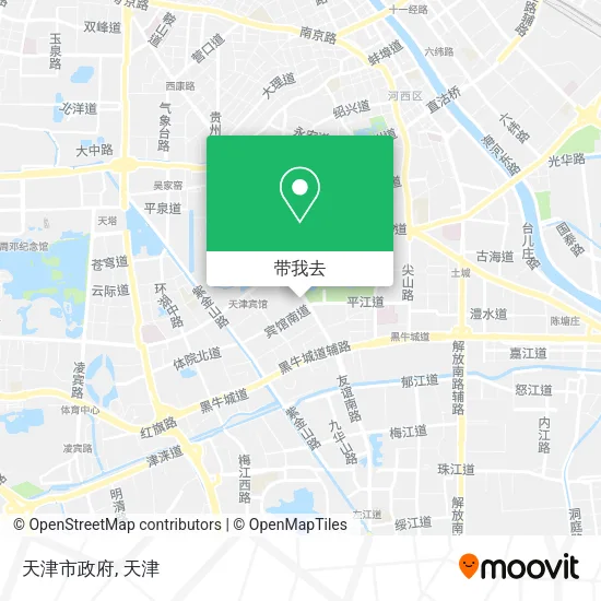 天津市政府地图