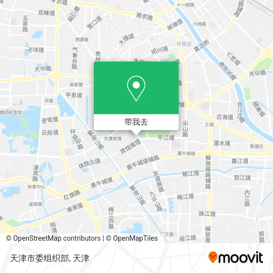 天津市委组织部地图