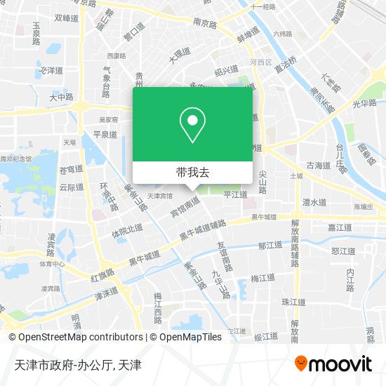 天津市政府-办公厅地图